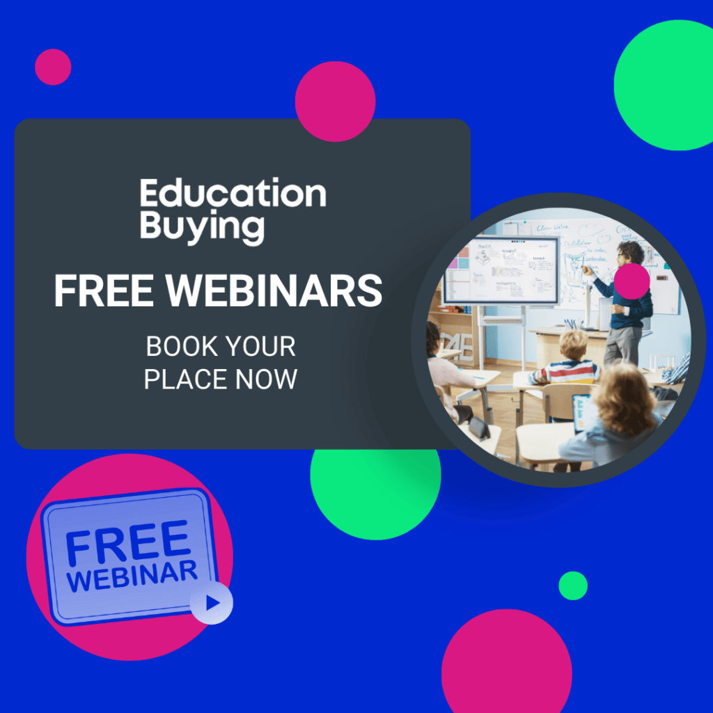 Book your free place on our procurement webinars for education